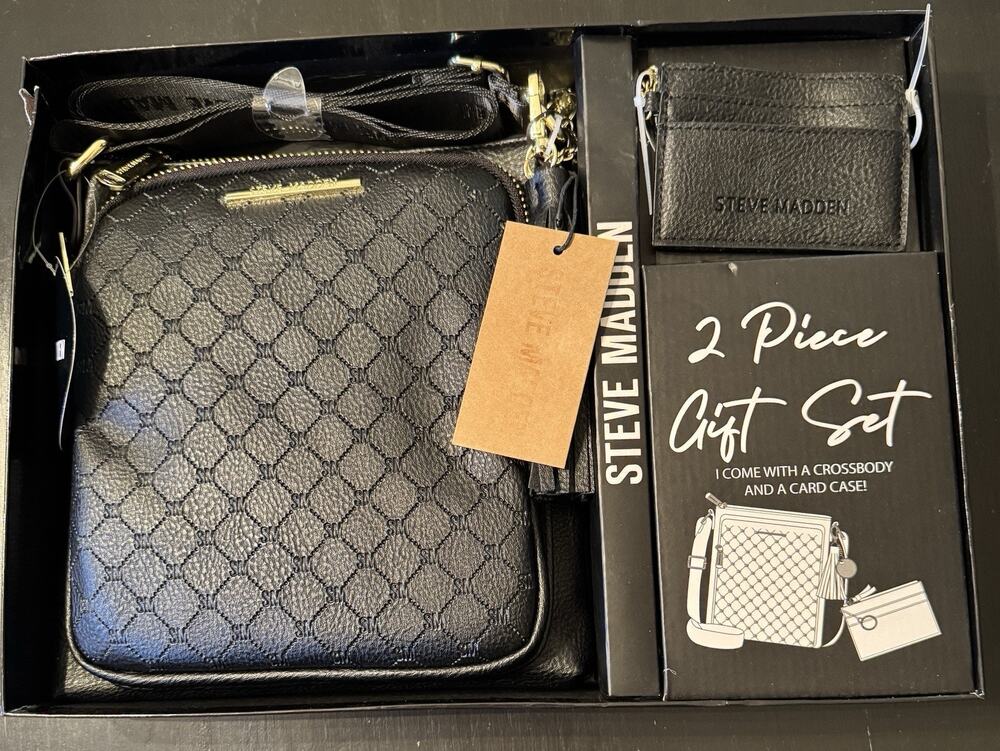 NIB Steve Madden Crossbody Bag And Matching Card Case Gift Set